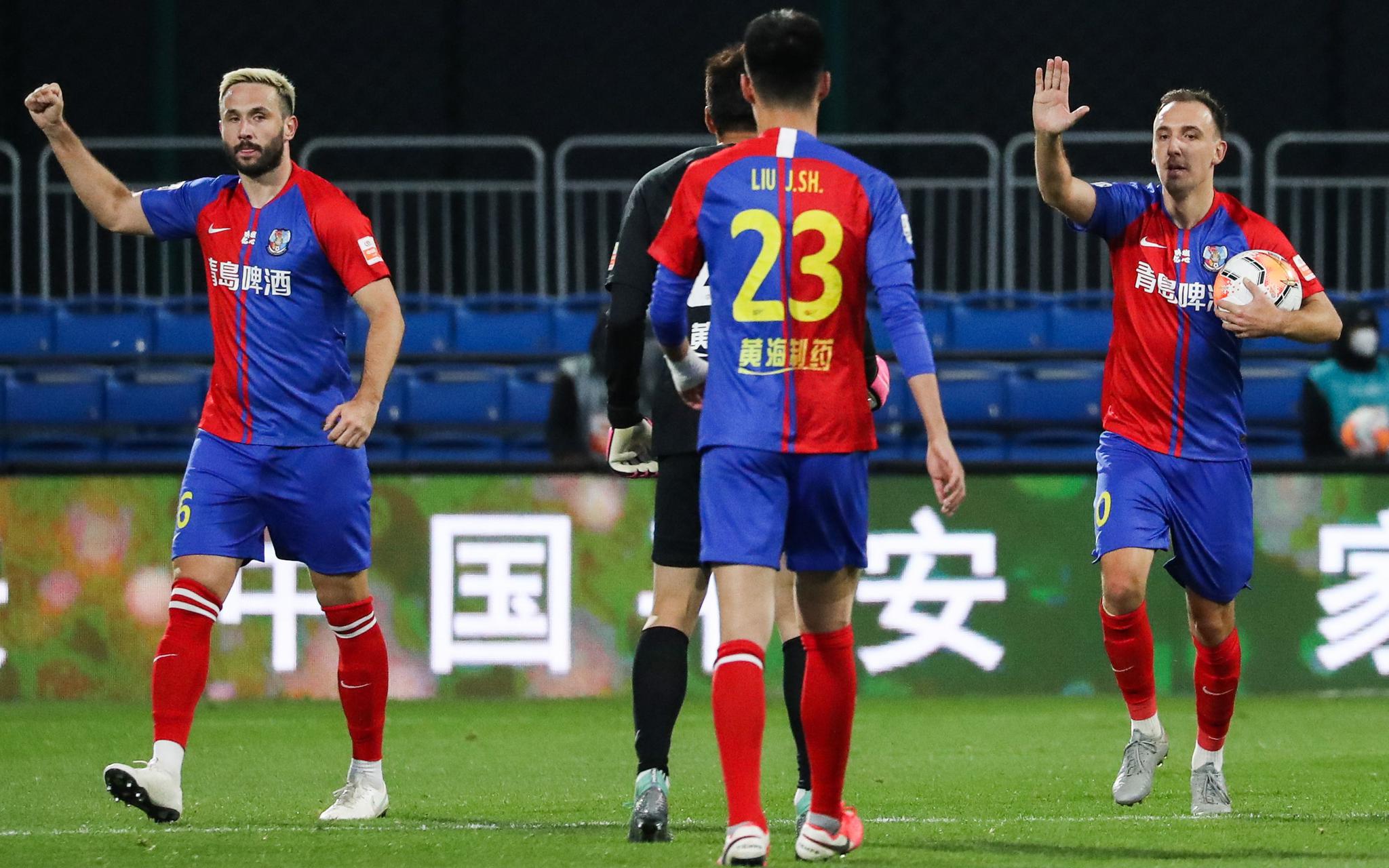 青岛黄海力克武汉卓尔,豪取主场胜利 青岛黄海力克武汉卓尔,豪取主场胜利