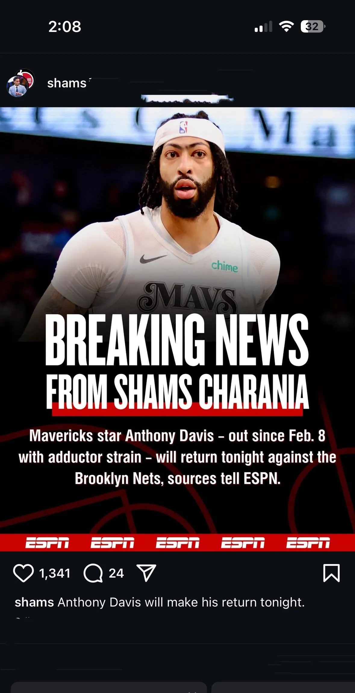 世俱杯直播-开拓者全明星球员戴维斯健康状况良好